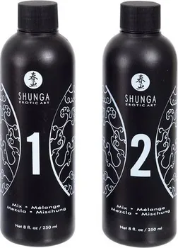 Masážní přípravek Shunga Body Massage Gel exotické ovoce 2 x 250 ml
