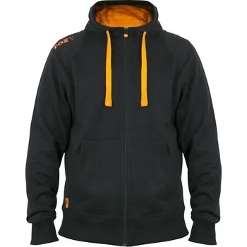 Rybářské oblečení Fox Black Orange Lightweight Zipped Hoody