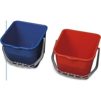 Úklidový vozík EASTMOP Kbelík plastový pro úklidový vozík 17 litrů červený