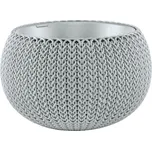 Keter Cozies Knit Květináč S šedý