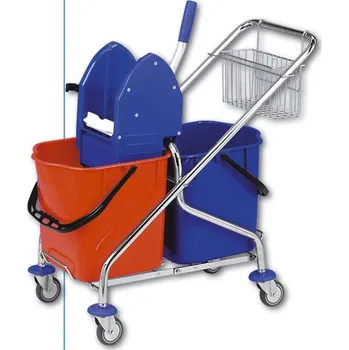 Úklidový vozík EASTMOP Úklidový vozík REKORD 2x25 l bez košíku sklapovací