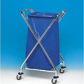 Odpadkový koš EASTMOP Vozík X na papírový odpad pozinkovaný