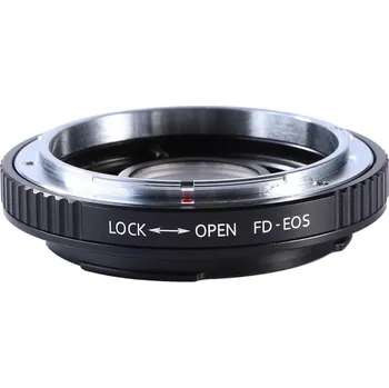 Redukce s optickým členem K&F Concept z objektivu Canon FD na Canon EOS (Umožní nasadit objektiv s bajonetem Canon FD na fotoaparáty Canon EOS)