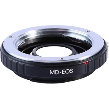 Redukce s optickým členem K&F Concept z objektivu Minolta MD na Canon EOS (Umožní nasadit objektiv s bajonetem Minolta MD na fotoaparáty Canon EOS)
