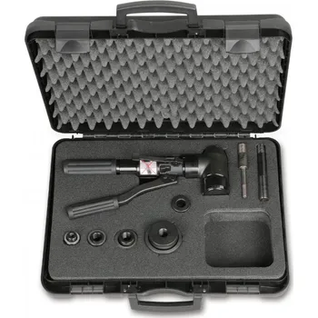 Stahovací páska VYŘEŽÁVAČKA HYDRAILICKÁ S 4 KS VYŘEZÁVAČŮ-MODEL 1640K (Olejová tlaková děrovací pistole se 4 děrovači)