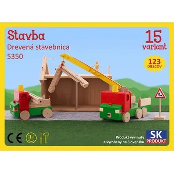 Dřevěná hračka Dřevěná stavebnice Stavba Moy Toy