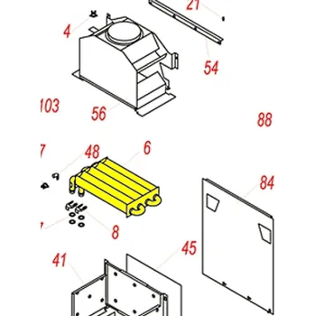 Kotel PROTHERM - primární výměník SD - 4 ramenný