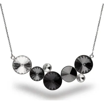 Náhrdelník Náhrdelník se Swarovski Elements Lolly NK11227CSN1 Silver Night