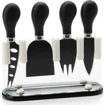 Kuchyňský nůž Maxwell and Williams Nože na sýr - 4 ks černé