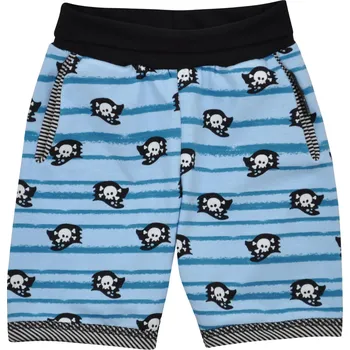 světle modré bavlněné 3/4 kalhoty