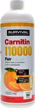 Spalovač tuku Survival Carnitin 110000 Fair Power 1000 ml