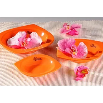 Váza Paramit Cog aranžovací miska plytká oranžová 16 cm