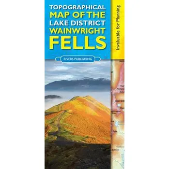 Cestování Topographical Map of the Lake District Wainwright Fells - Knowles, Peter