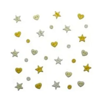 Náramek Ozdobné knoflíky Micro Mini Shapes Yellow