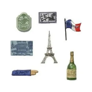 Náramek Ozdobné knoflíky Destination France