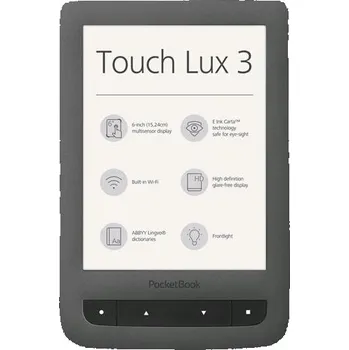 Čtečka elektronické knihy Pocketbook Touch Lux 3 626 šedá