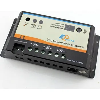 Solární regulátor EPIPDB-Com 12-24V 10A pro 2 baterie EPIPDB-10A