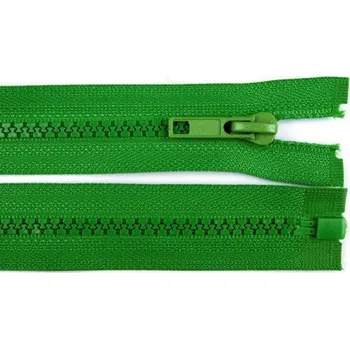 Zip Zip kostěný, dělitelný, 5mm, 30cm délka, zelený