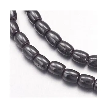 Přírodní kámen Hematit 6x4mm (20ks)