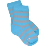 tyrkysové pruhované bambusové ponožky Babárek