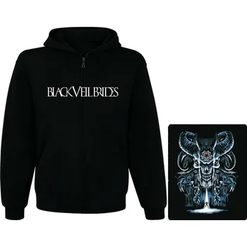 Pánská mikina mikina s kapucí a zipem Black Veil Brides II
