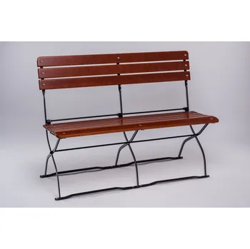 Zahradní lavice Zahradní lavička Dita jasan 120cm bez područek jasan ((5 sedáků - latí))