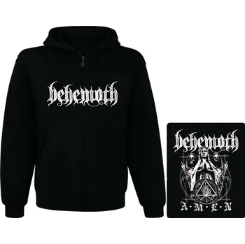 Pánská mikina mikina s kapucí a zipem Behemoth - Amen