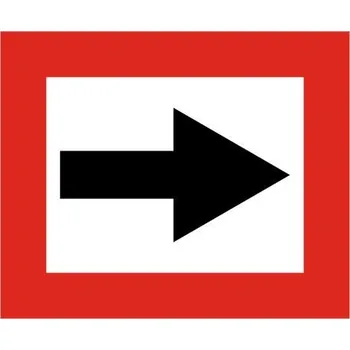 Dopravní značka Plavební znak B1 - Příkaz plout ve směru stanoveném šipkou