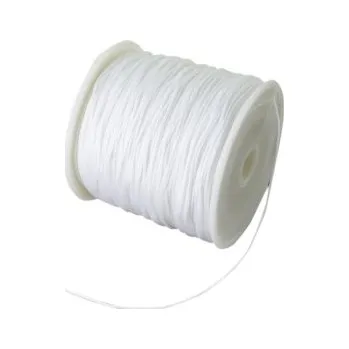 Korálek Nylonová šňůra bílá 0,8mm (5m)