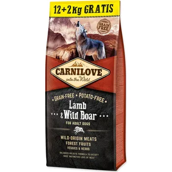 Carnilove Dog Adult Lamb/Wild Boar, 12 + 2 kg