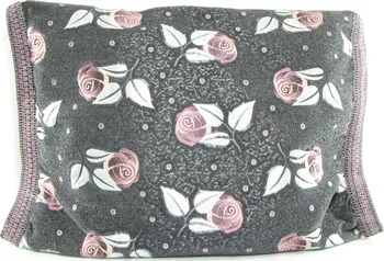 Povlak na dekorativní polštářek Smilargan Kalaat 70 x 50 cm šedý s růžemi
