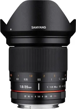 Objektiv Samyang 20 mm f/1.8 pro Pentax