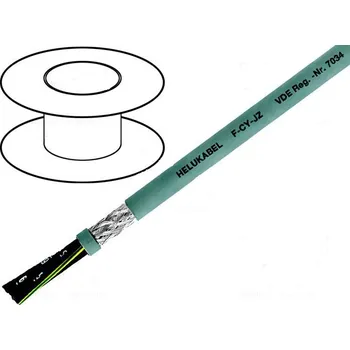 elektrický kabel HELUKABEL Kabel 10G0,5mm2 stíněný PVC šedá 300/500V F-CY-JZ