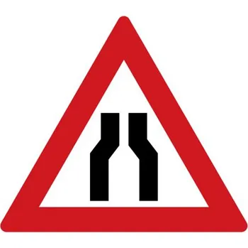 Dopravní značka Dopravní značka - Zúžená vozovka (z obou stran)