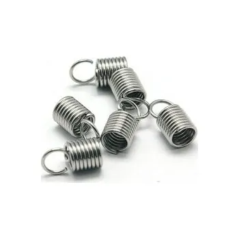 Materiál na výrobu šperku Koncovka "pružinka" 3.5mm chirurgická ocel (10 ks)