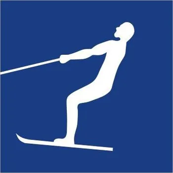 Dopravní značka Plavební znak E17 -Vodní lyžování povoleno