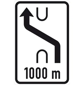 Dopravní značka Dopravní značka IS10a - Návěst změny směru jízdy