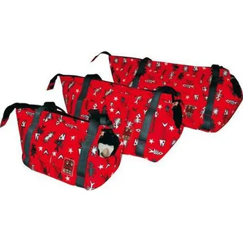 Taška pro psa a kočku Huhubamboo Ryba taška červená