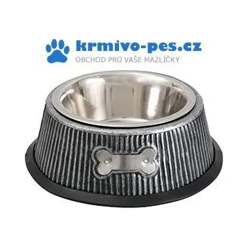 Miska pro psa KARLIE-FLAMINGO MISKA NEREZ KOST VELIKOST S - 320ml