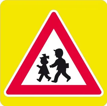 Dopravní značka Dopravní značka A12b - Děti, zvýrazněná