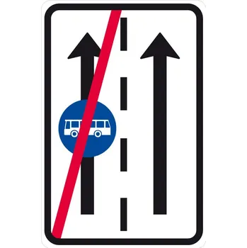 Dopravní značka Dopravní značka IP20b - Konec vyhrazeného jízdního pruhu