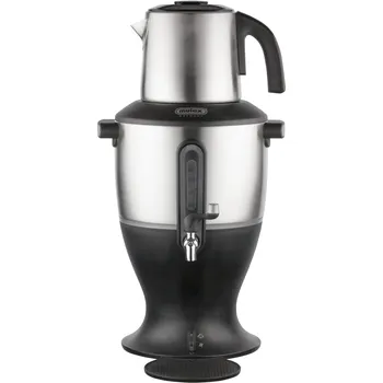 Rychlovarná konvice luxusní elektrický samovar Mulex 3,5 l černý s nerezovou konvicí