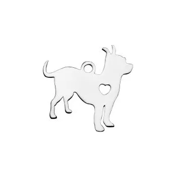 Přívěsek Přívěsek pes 19x18mm chirurgická ocel