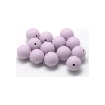 Dětské navlékací korálky Korálek silikonový lila 15mm 1ks