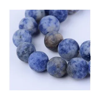 Korálek Blue spot stone 8mm (6ks)