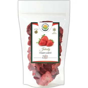 Sušená potravina Salvia Paradise Jahody plátky sušené mrazem - lyofilizované 250g