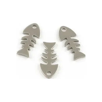 Přívěsek Přívěsek rybí kostra 18x8mm chirurgická ocel