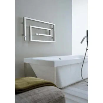 rozdělovač topení Designový topný žebřík včetně armatur SCIROCCO SNAKE85 CHROM