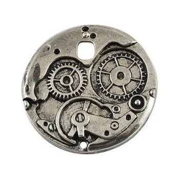 Přívěsek Přívěsek hodinový strojek 38x38mm