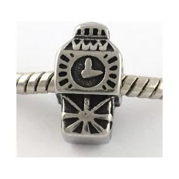 Materiál na výrobu šperku Korálek Big Ben (Londýn) chirurgická ocel (1 ks)